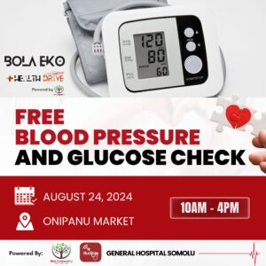 Free Blood Pressure and Glucose Check