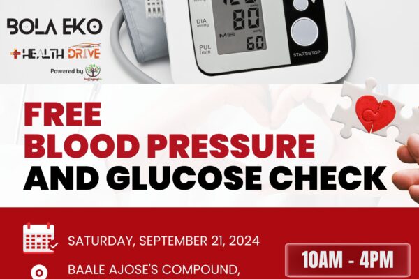 Free Blood Pressure and Glucose Check