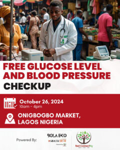 Free Glucose Level And Blood Pressure Checkup 